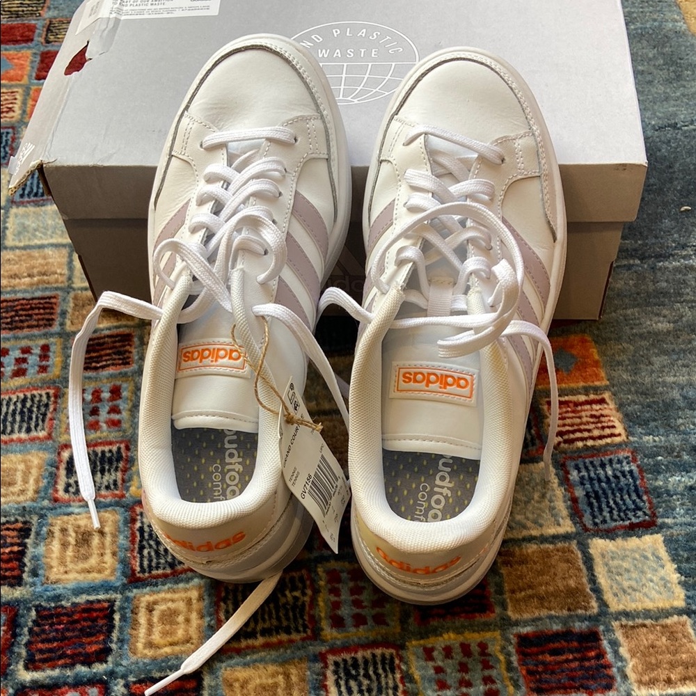 Adidas White and Gray Sneakers